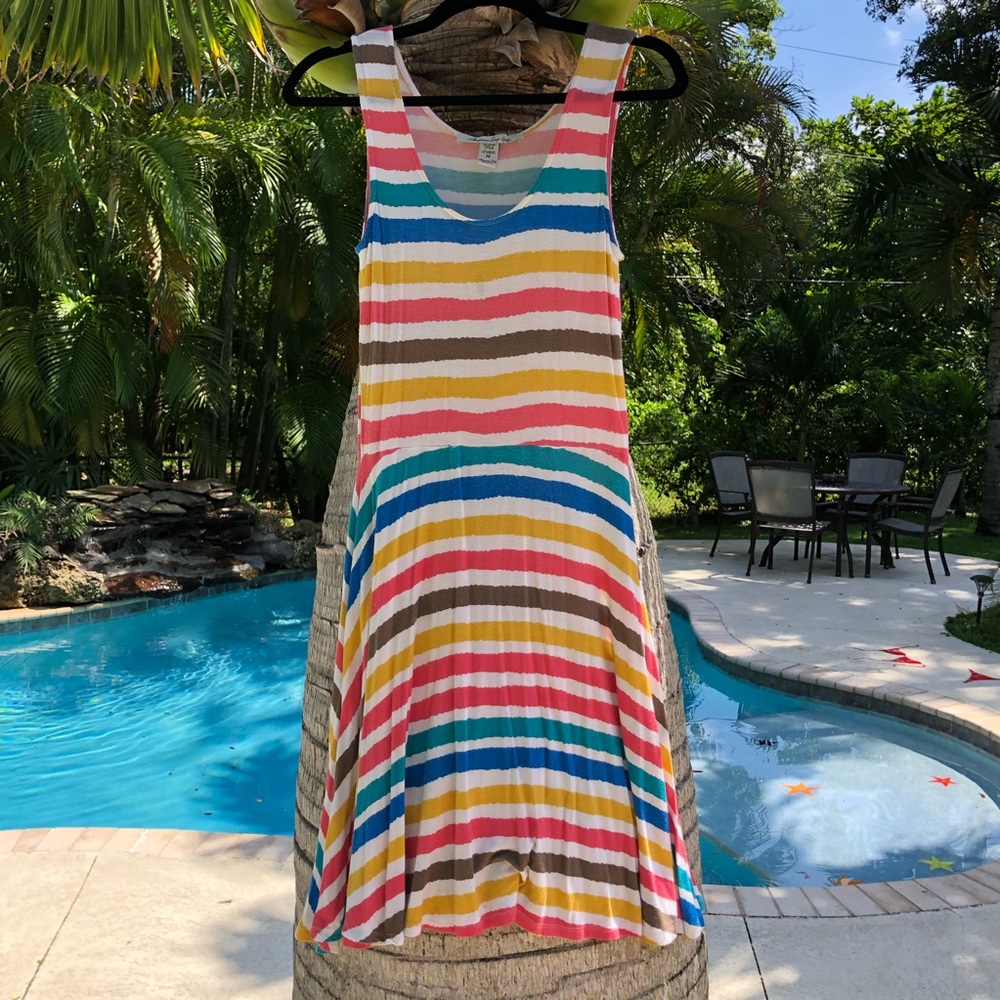 Colorful Stripe Summer Dress